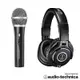 audio-technica 心型指向性動圈USB/XLR麥克風 ATR2100XUSB + 專業型監聽耳機 ATHM40x