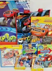 NEW BLAZE MONSTER TRUCK MACHINES TOY LOT TOYS BOOK FIGURE VEHICLES