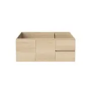 Forme Mont Albert 1200 Wallhung Light Ash Vanity - Right Hand Drawers