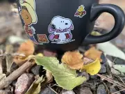 Peanuts Gang HAPPINESS IS HALLOWEEN Snoopy Soup Mug NEW Oversized Cup