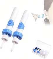 Oroclear Earwax Remover, Oroclear Earwax Remover Silicone, Electric Ear Cleaner Kit, Earsuction Waxremover, Ear Wax Vacuum Electric Suction Removal Kit Adult,Gentle Cleaning of Earcanal Dirt (2)