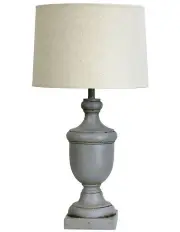 [Oriel Lighting] Stafford Complete Table Lamp in Grey