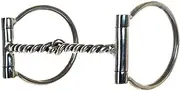 Aime Imports Offset Twisted Wire D-Ring Snaffle Bit