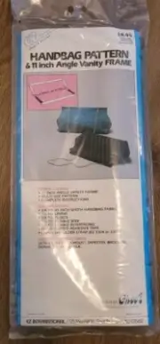 Angle Vanity Frame, 11 in, Handbag Pattern by EZ International, Ghee's - NEW
