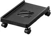 Pc Stand Floor CPU Stand for Most PC Case, Mobile PC Tower Stand Cart, Stable CPU Holder with 4 Caster Wheels Under Desk CPU Stand