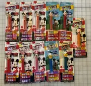 New PEZ Mickey & Friends Dispensers Lot 11 Mickey Minnie Mouse Donald Duck Goofy
