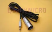 6Ft XLR 3-Pin Male to 3.5mm 1/8" Mono Plug Mic Microphone Audio Sound Cable 6'Ft