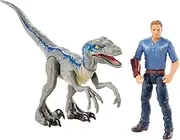 Jurassic World Story Pack Velociraptor Blue & Owen