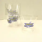 VINTAGE MONROE SHOCK PLASTIC CUPS GIVE AWAY GAS SERVICE STATION SET OF 10 SHORT