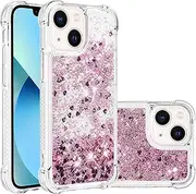 Case for iPhone 13 6.1", Lovely Elegant Bling Quicksand Sparkle Shiny Glitters Premium Fashion Shockproof Cover Case for iPhone 13 6.1"-Color#9
