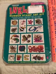 Illuminations Living Coral Reef Inklings Set of 16 Rubber Stamps Art Kit