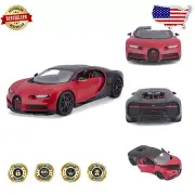 Stunning Black/Red Bugatti Chiron Sport 1/18 Diecast Model with Opening Doors