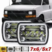 For Chevrolet Express 1500 2500 3500 Astro Cargo Van G10 7x6" 5X7 LED Headlights (for: Chevrolet)