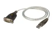 ATEN USB to RS232 converter with 1m cable 921.6 Kbps Transfer Rate, Compatible with Windows, Mac, Linux
