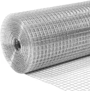 Welded Wire Mesh Fence Roll 20M Hardware Cloth Galvanised Chicken Coop Fencing