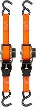 SmartStraps 10’ Retractable Ratchet Straps, 2 Pack – 3,000lb Break Strength, 1,000lb Safe Work Load — Haul Motorcycles, Boats, and Appliances with Patented Technology Heavy Duty Ratchet Straps