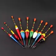 10pcs Fishing Floats Set Buoy Bobber Fishing Light Stick Floats Fluctuate Mix Si