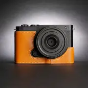 Handmade Genuine Leather Camera Half Case Bag Cover Protect Fit For Panasonic S9
