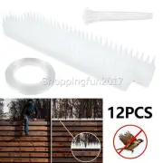 12pcs Bird Spikes Cat Possum Mouse Pest Control Spiked Fence Wall Deterrent Tool