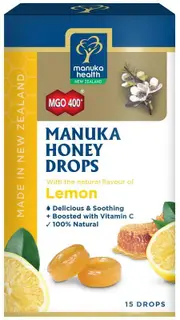 Manuka Health Manuka Honey Drops - Lemon (15 Drops) | 65g