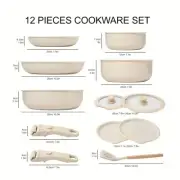 Pots and Pans Set, Cookware Set Detachable Handle, Induction Nonstick Kitchen...