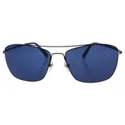 Mont Blanc Mont Blanc MB594S 08V - Shiny Gumetal/Blue by Mont Blanc for Men - 59-15-145 mm Sunglasses