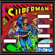 ATARI Superman Pinball Machine Next Gen Translite
