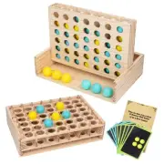 Wooden 4 in a Row & Bounce Ball Games,-in-Four in a Row Game and Bounce Ball ...