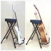 Haze Collapsible Practice Performance Guitar Stool w/Guitar Stand Design. KB010