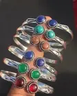 Dainty Garnet & Mix Gemstone Bangle Lot,Adjustable Bangle 10Pcs Bracelet Lot~