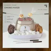 SHARPER IMAGE Electric Tabletop S'mores Maker for Indoors, 4 Skewers Set Gift