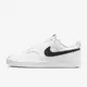 NIKE COURT VISION LO 男皮革休閒運動鞋-白黑-DH2987101