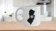 New Jersey Mug White Coffee Cup Mid-Atlantic Shore State Home Tie Dye Love