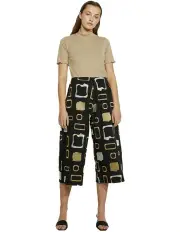 [Keegan] Heavy Metal Wide Leg Pants in Black/Metallic