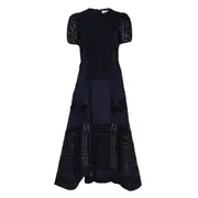[3.1 Phillip Lim] Broiderie Anglaise Grid Tulip Dress