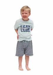 Boys PJs Size 0-2 Green Dino Fearless Short Sleeve Set Pyjamas