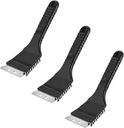 TooToo 21.5cm Heavy-Duty BBQ Grill Cleaning Brush with Stainless Steel Bristles – Rust-Proof, Non-Slip Handle & Built-in Scraper for Grills, Griddles, and BBQ Grates (3)