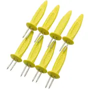 8pc Cuisena Corn Holder Jumbo Set Corncob Handle - Yellow