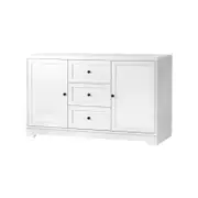 Oikiture Buffet Sideboard Hamptons Cabinet White 72cm