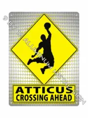 ATTICUS find your name METAL SIGN NBA Basketball SPORTS mancave decor gift 833