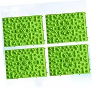 ERINGOGO 4Pcs Reflexology Foot Massage Mat Acupressure Pad for Convenient for Home Office Use Made with Safe Material Flexible and Portable Green