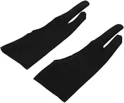 TEHAUX 4pcs 2 Painting Gloves Gloves Fingerless Artist Fingerless Screen Hand Touchscreen Finger Plaster Finger Cots Digital Drawing Tablets Sharpeners Graphic Tablets Black Fabric