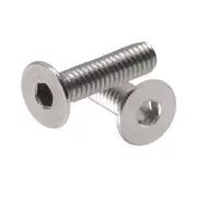 M4X16mm Hex Countersunk Screws Bolts Machine Socket Flat Head Cap 304 Stainless Steel Fully Threaded Metric Assortment Industry Furniture SUS