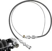 PartyKindom 24 Universal Throttle Cable Car Braided Accelerator Cable Locking Throttle Cable Kit With Aluminum Fitting & Ferrule, Adjustable Throttle Cable for Auto Replacement Accessories