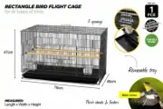 Bird Cage Pet Cages Aviary Large Carrier Travel Canary Cockatoo Parrot XL