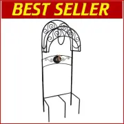 Heavy Gauge Steel Hose Holder with Brass Faucet – Perfect for Organized Gardens