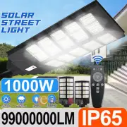 Solar Wall Light LED Motion Sensor Outdoor Bright Flood Street Lamp 3 Modes