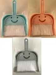 Japanese Smiley Face Dustpan & Brush - Japanese Cleaning Broom / Dust Pan Kids