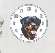 Rottweiler Dog Wall Clock art Time Piece Memories Photo Rescue Dog Today