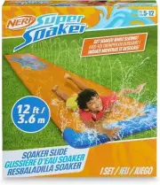 Super Soaker Blast Water Slide – 12 Ft Outdoor Slid–Includes Extra Water Blaster